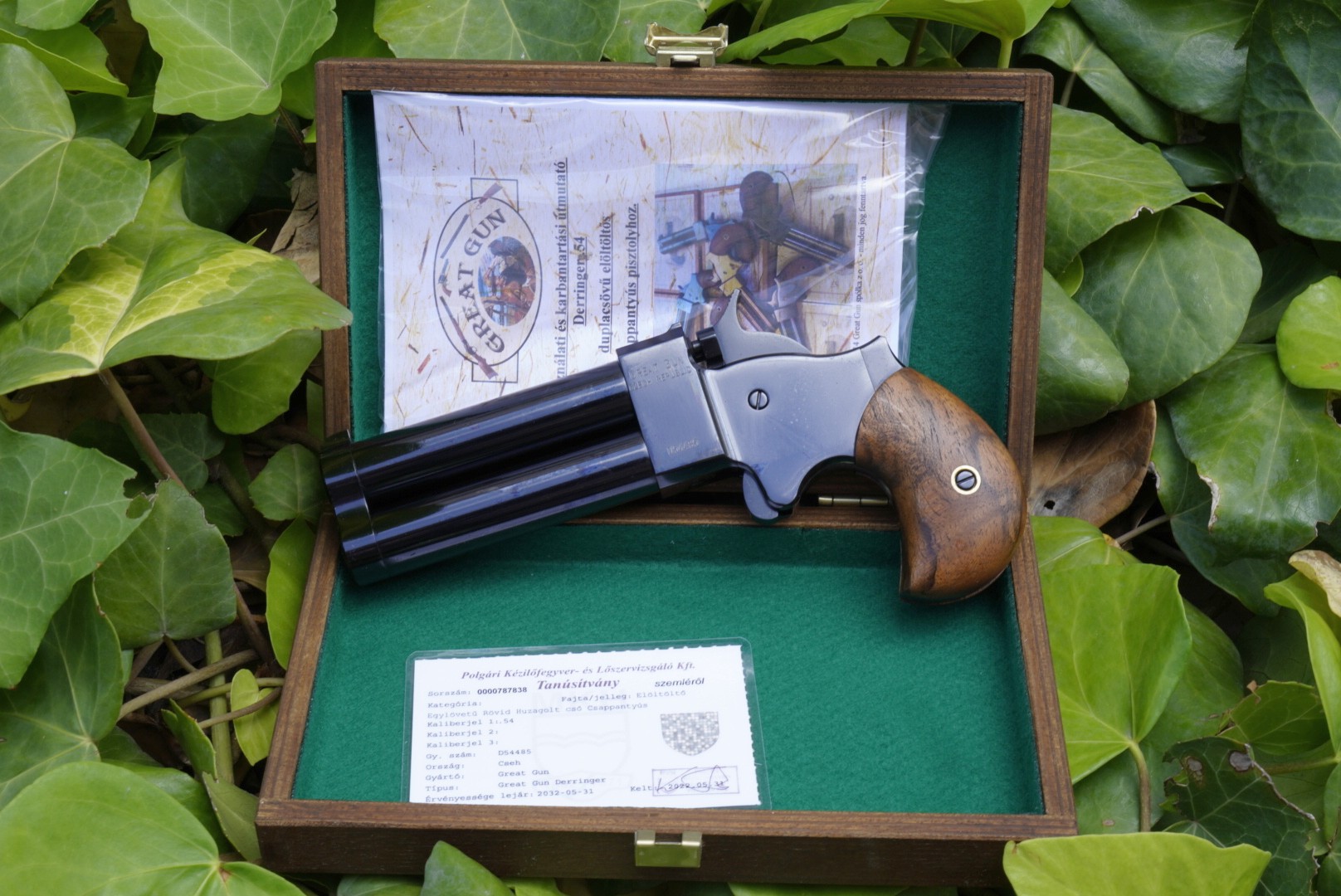 .54-es kaliberű Great Gun elöltöltő kétlövetű derringer zsebpisztolyok érkeztek