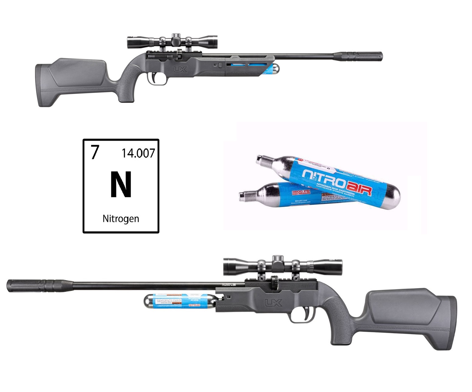 Nitrogénpatronos légpuska: Umarex Komplete NitroAir Pcp Rifle