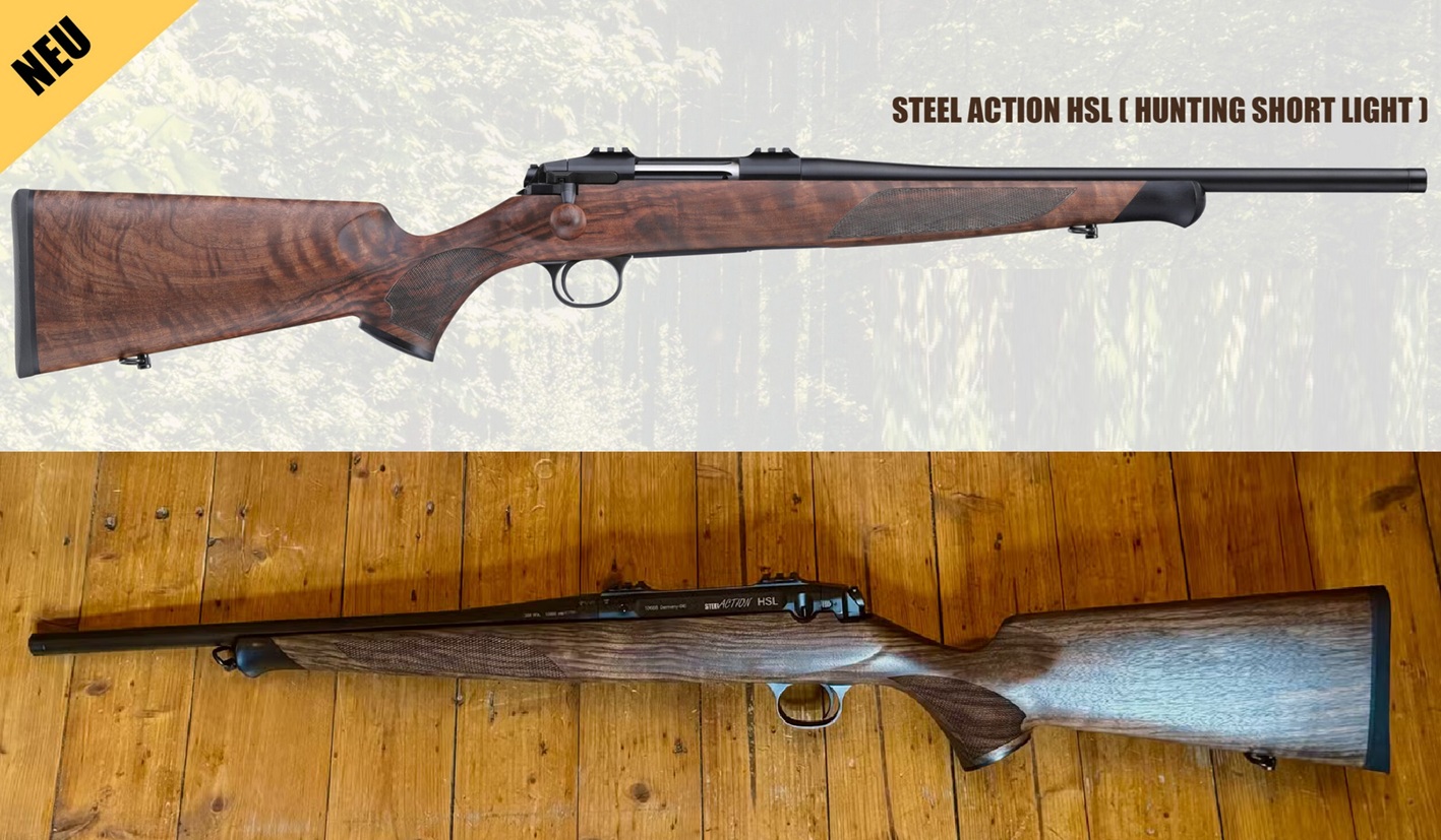 Új, könnyített Steel Action vadászpuska: Hsl