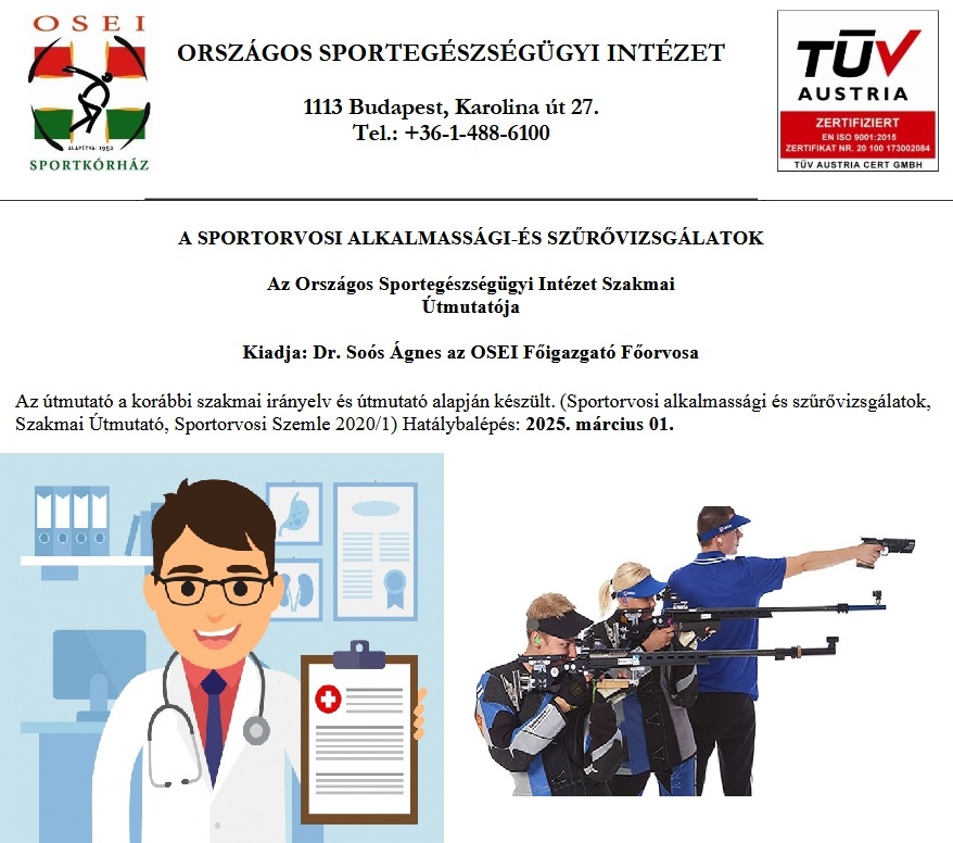Idősebb sportlövők figyelmébe: részben javult a sportorvosi szabályozás
