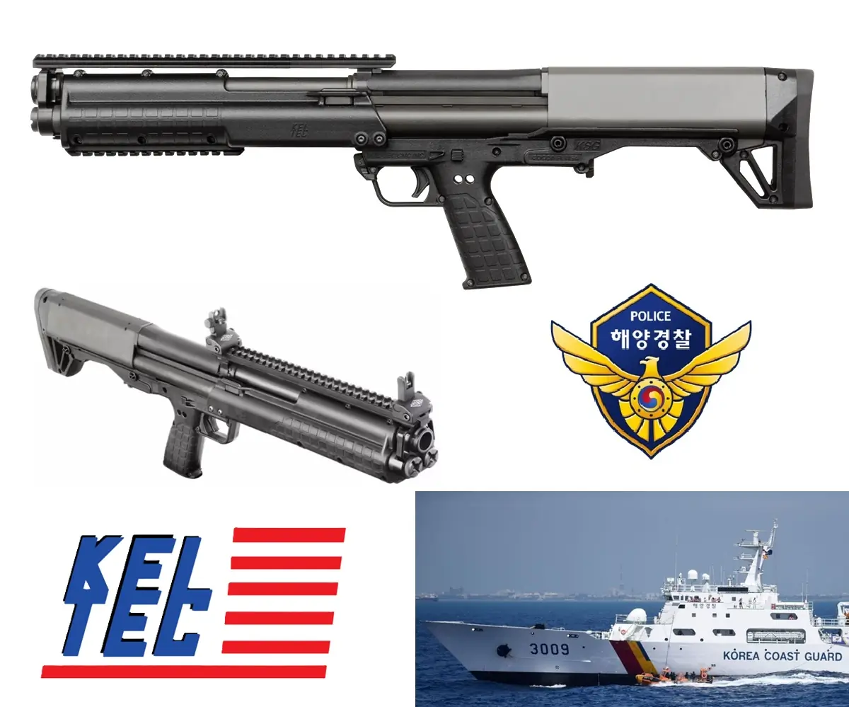 Újabb KelTec Ksg-12 duplacsőtáras pump-action sörétesek a Dél-Koreai Parti Őrségnek